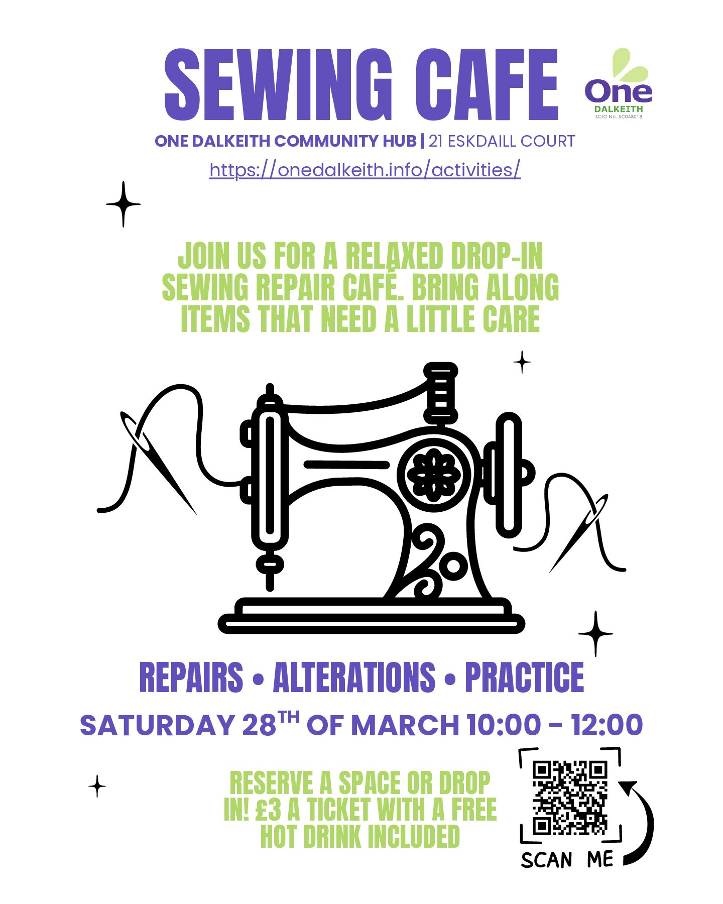 Sewing Cafe 25th of April